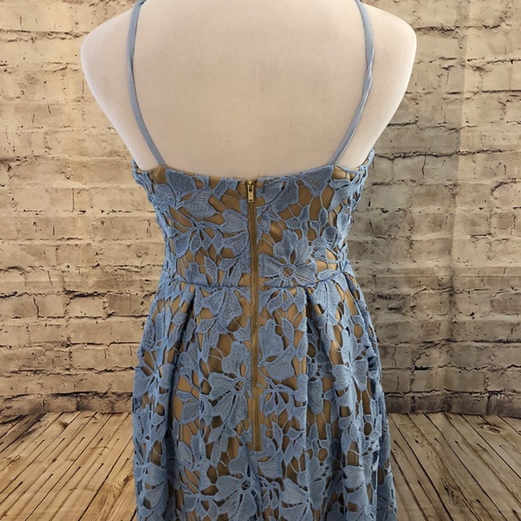 Love... Ady Light Blue Lace Fit & Flare Dress - Picture 5 of 5